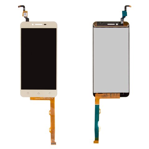 Pantalla LCD puede usarse con Lenovo A6020a40 Vibe K5, dorado, #L5062H3G FPC