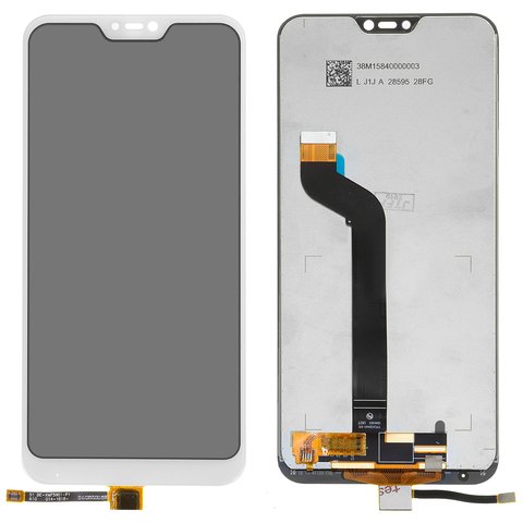 Pantalla LCD puede usarse con Xiaomi Mi A2 Lite, Redmi 6 Pro, blanco, sin marco, original vidrio reemplazado , cristal táctil reemplazado, M1805D1SG