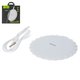 Cargador inalámbrico Hoco CW13, Entrada micro USB 5 V / 2 A, (salidas 5V), blanco, micro USB tipo-B