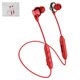 Auricular Baseus S10, inalámbrica, de vacío, roja, con cable micro-USB Tipo-B, #NGS10-09