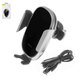 Sujetador para coche Baseus, plateado, sujetador automático, sobre deflector, con cable micro-USB Tipo-B, #SUGENT-ZN0S