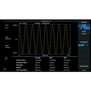 Opción de software "Análisis de modulación AM FM" SIGLENT SSA3000XP AMA para SIGLENT SSA3000X Plus