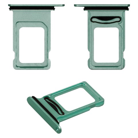 Sujetador de tarjeta SIM puede usarse con iPhone 11, verde, double SIM