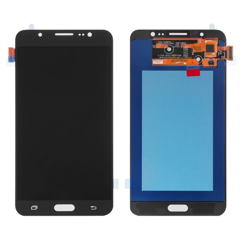 Pantalla LCD puede usarse con Samsung J710 Galaxy J7 2016 , negro, sin logotipo, sin marco, High Copy, OLED 
