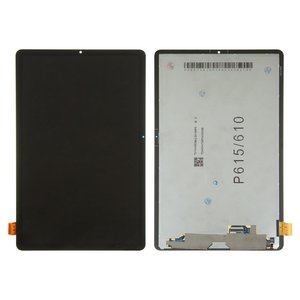 Pantalla LCD puede usarse con Samsung  P615  Galaxy Tab S6 Lite 10.4" LTE, P610  Galaxy Tab S6 Lite 10.4" Wi Fi, negro, sin marco, original vidrio reemplazado 