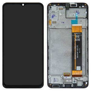 Pantalla LCD puede usarse con Samsung A235 Galaxy A23, negro, con marco, Original PRC 