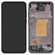 Pantalla LCD puede usarse con Samsung A356 Galaxy A35 5G, negro, con marco, Original (PRC)