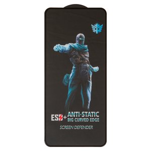 Vidrio de protección templado All Spares puede usarse con Motorola Moto G34, Full Glue, compatible con estuche, negro