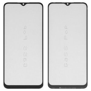 Vidrio de carcasa G+OCA PRO puede usarse con Oppo A15, A15s, con película OCA, negro