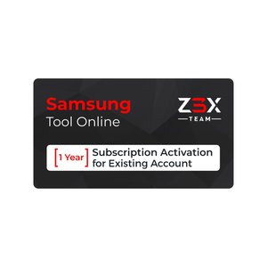 Z3X Samsung Tool Online 1 Year Subscription Activation for an Existing Account 