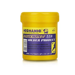 Fundente en pasta Mechanic CMOV 559TC HF, actividad alta, 100 ml