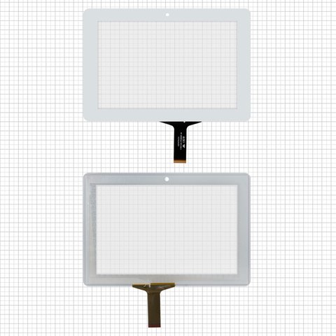 Сенсорный экран для China Tablet PC 7"; Ainol Novo 7 Mif, Novo 7 Venus; Ergo Tab Venus, белый, 183 мм, 45 pin, 123 мм, емкостный, 7", #C182123A1. FPC659DR 04 C182123A1. FPC659DR 06