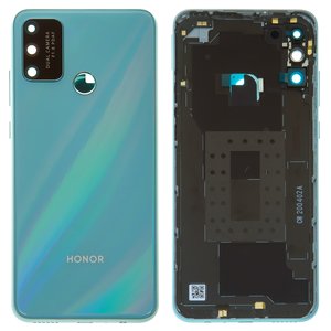 Задня панель корпуса для Huawei Honor Play 9A, блакитна, із склом камери, blue water Emerald, MOA AL00 MOA TL00 MED AL20 MOA AL20