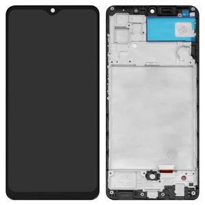 Дисплей для Samsung A325 Galaxy A32, чорний, з рамкою, High Copy, з широким обідком, OLED 6,36" 