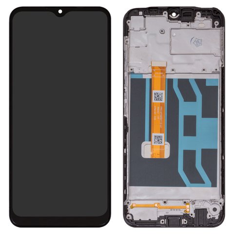 Дисплей для Realme C25, C25s, черный, с рамкой, High Copy, RMX3193, RMX3191, RMX3195, RMX3197, FPC HT065H113 A1