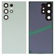 Задня панель корпуса для Samsung S928 Galaxy S24 Ultra, зелена, із склом камери, titanium green