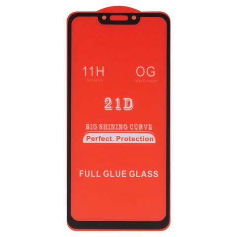 Защитное стекло для Huawei Nova 3, P Smart Plus, совместимо с чехлом, Full Glue, без упаковки , черный, cлой клея нанесен по всей поверхности
