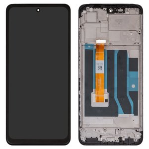 Дисплей для Realme C55, черный, с рамкой, High Copy, RMX3710, 1540452110