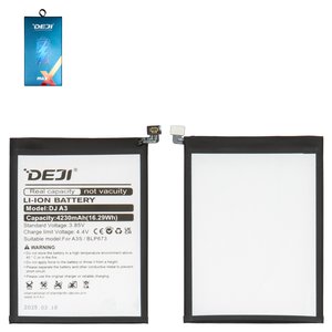 Аккумулятор Deji BLP673 для Oppo A12, A31, A3s, A5, A5s, A7, Li ion, 3,85 B, 4230 мАч