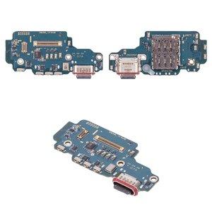 Шлейф для Samsung S938 Galaxy S25 Ultra, коннектора зарядки, с компонентами, Original PRC , плата зарядки