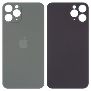Задняя панель корпуса для iPhone 11 Pro, зеленая, не нужно снимать стекло камеры, Original PRC , big hole, matte midnight green