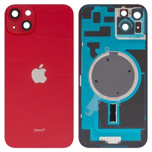 Задняя панель корпуса для iPhone 14 Plus, красная, со стеклом камеры, HC, red