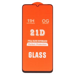 Защитное стекло для Realme C51, C53 NFC, совместимо с чехлом, Full Glue, без упаковки , черный