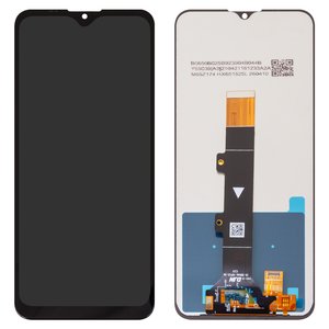 Дисплей для Motorola Moto E20 XT2155, чорний, без рамки, Сopy, з широким обідком