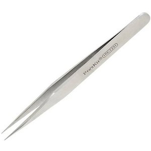 Super Fine Tip Straight Tweezers Pro'sKit 1PK 125T